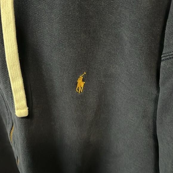 Polo by Ralph Lauren zip-up hoodie. Navy Blue. Size 3XLT - Picture 4 of 11